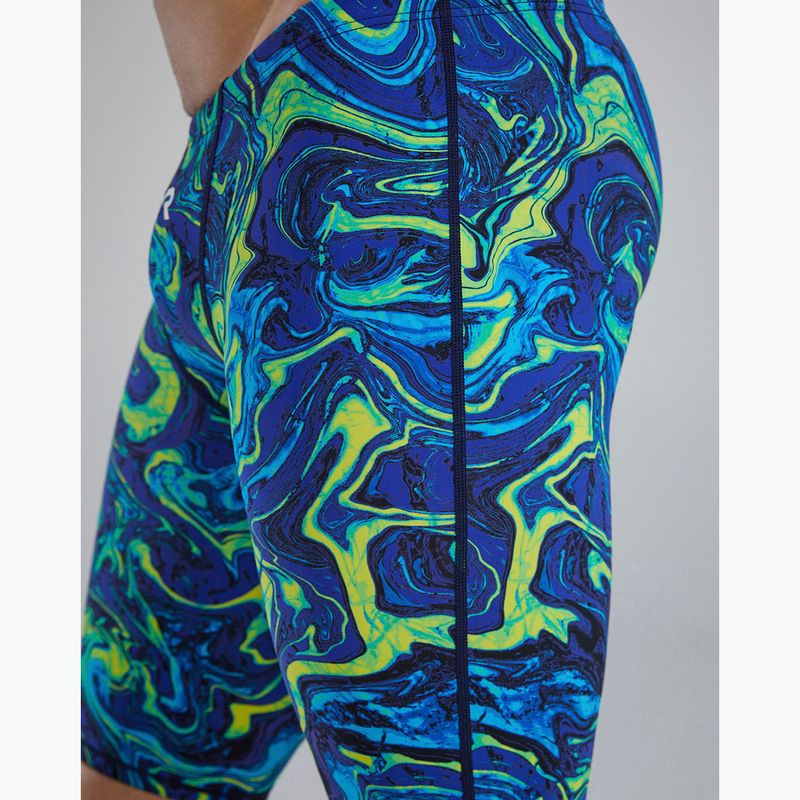 Jammery pływackie męskie TYR Thresher Jammer Hyperblitz blue/green 7