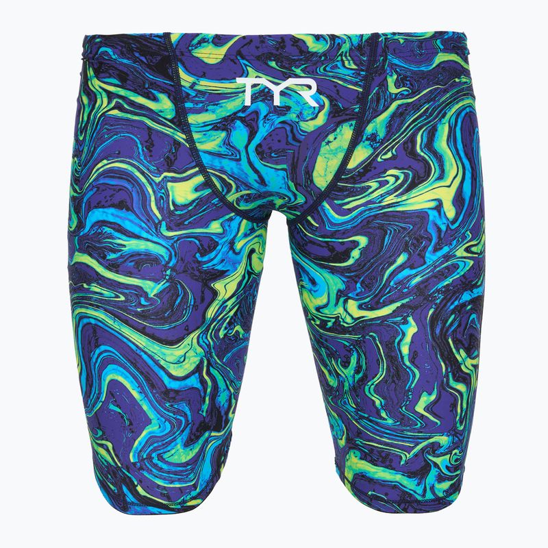 Jammery pływackie męskie TYR Thresher Jammer Hyperblitz blue/green