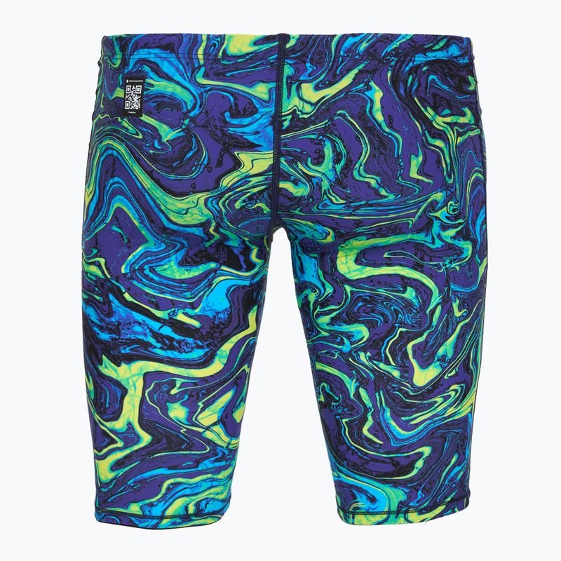 Jammery pływackie męskie TYR Thresher Jammer Hyperblitz blue/green 2