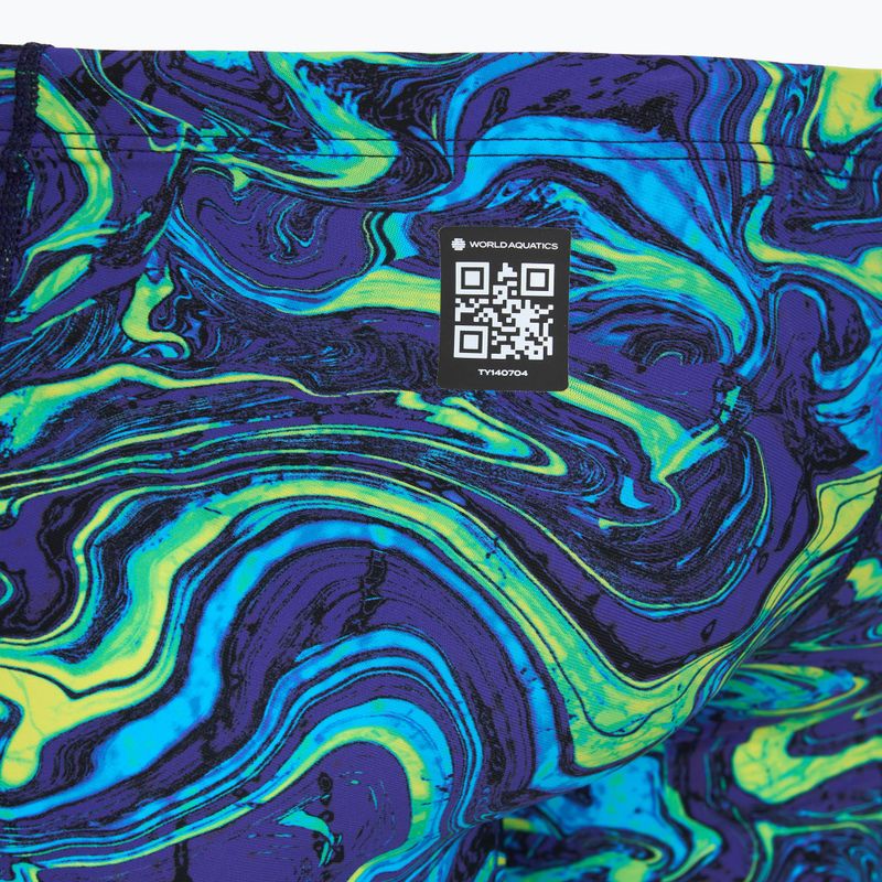 Jammery pływackie męskie TYR Thresher Jammer Hyperblitz blue/green 4