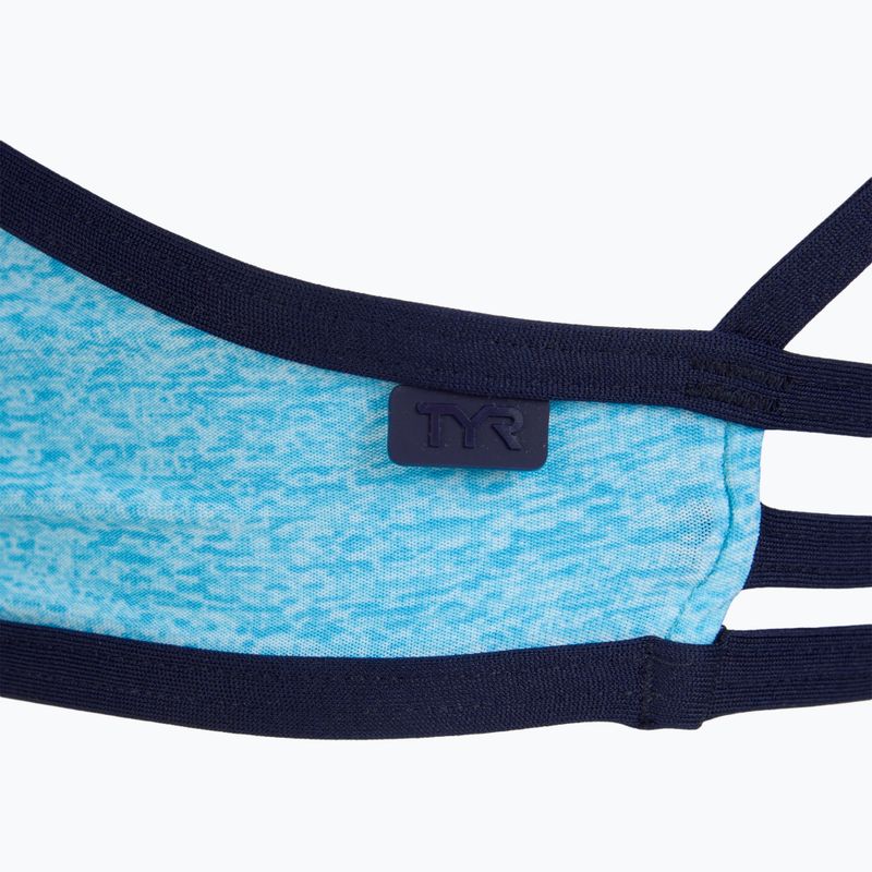 Góra od stroju kąpielowego TYR Lapped Trinity light blue/aqua 4
