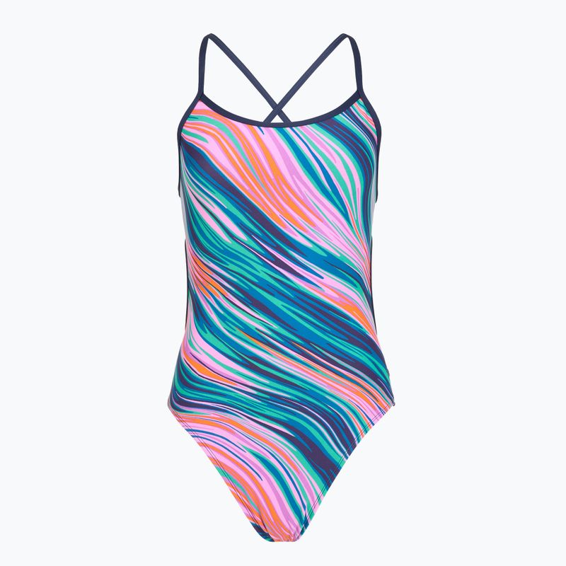 Strój pływacki jednoczęściowy damski TYR Durafast Elite Riptidal Trinityfit pink/multi