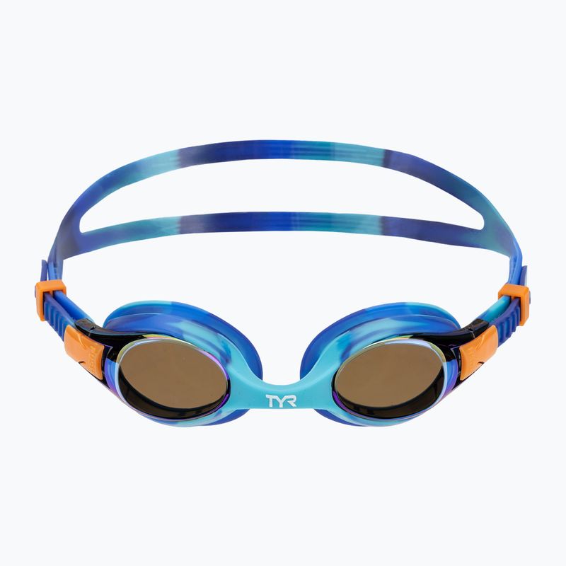 Okulary do pływania dziecięce TYR Swimple Tie Dye Mirrored blue/multi 2