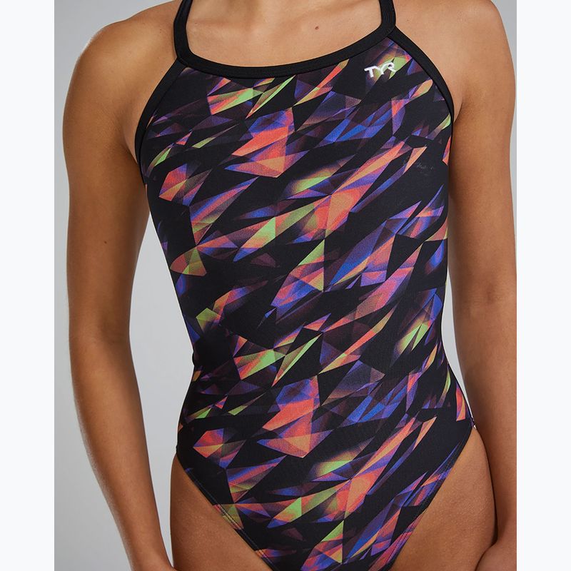 Strój pływacki jednoczęściowy damski Tyr Durafast Elite Triadic Diamondfit multicolor 5