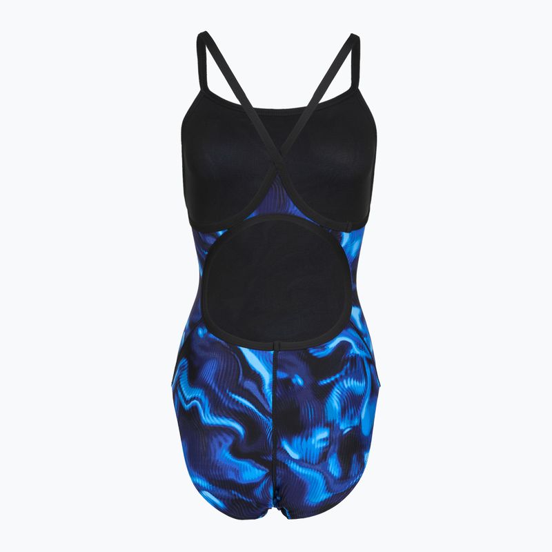 Strój pływacki jednoczęściowy damski TYR Durafast Elite Waveform Diamondfit blue 2