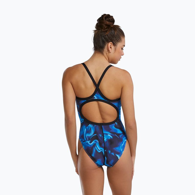 Strój pływacki jednoczęściowy damski TYR Durafast Elite Waveform Diamondfit blue 5