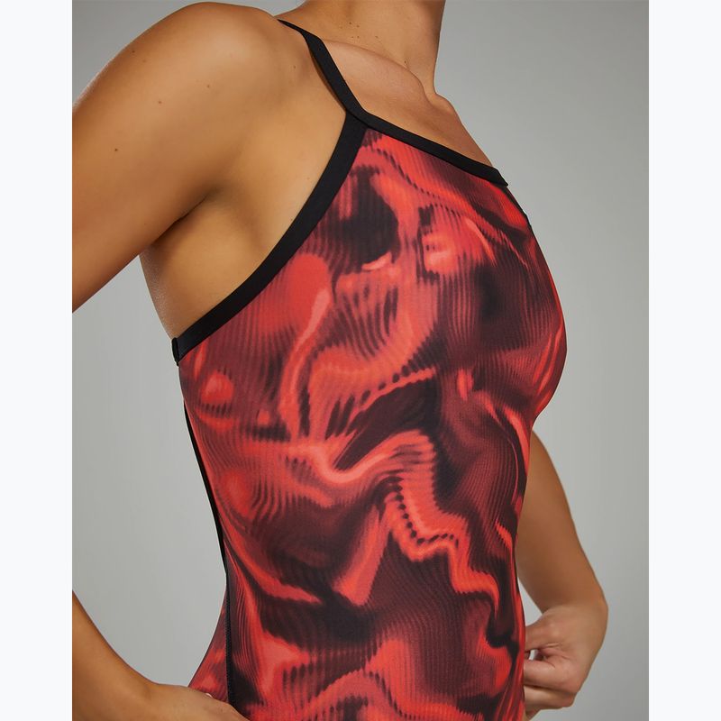 Strój pływacki jednoczęściowy damski Tyr Durafast Elite Waveform Diamondfit red 6