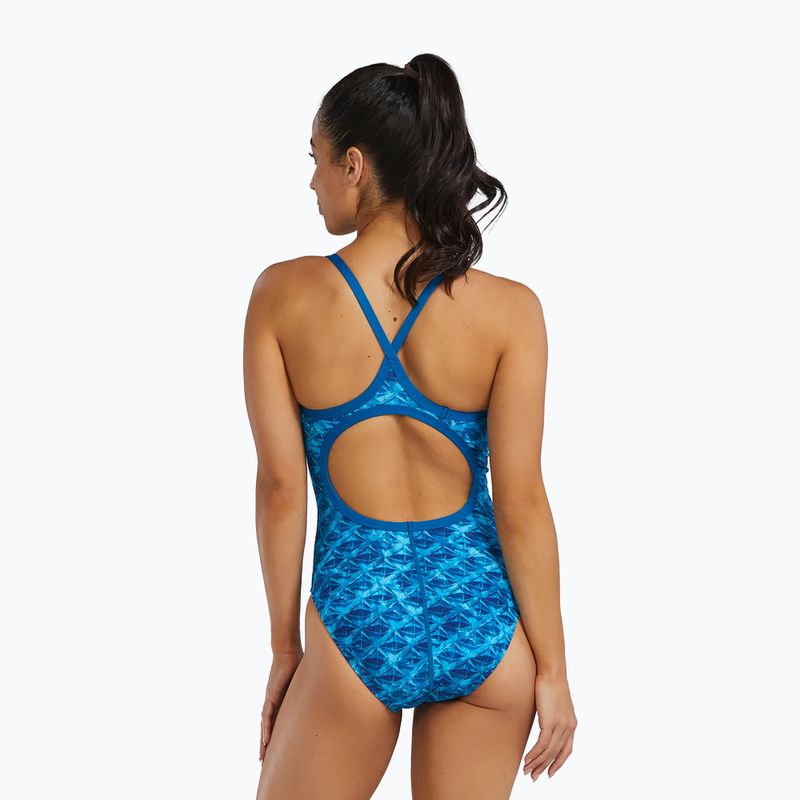 Strój pływacki jednoczęściowy damski Tyr Durafast Elite Oceanid Diamondfit light blue/aqua 2