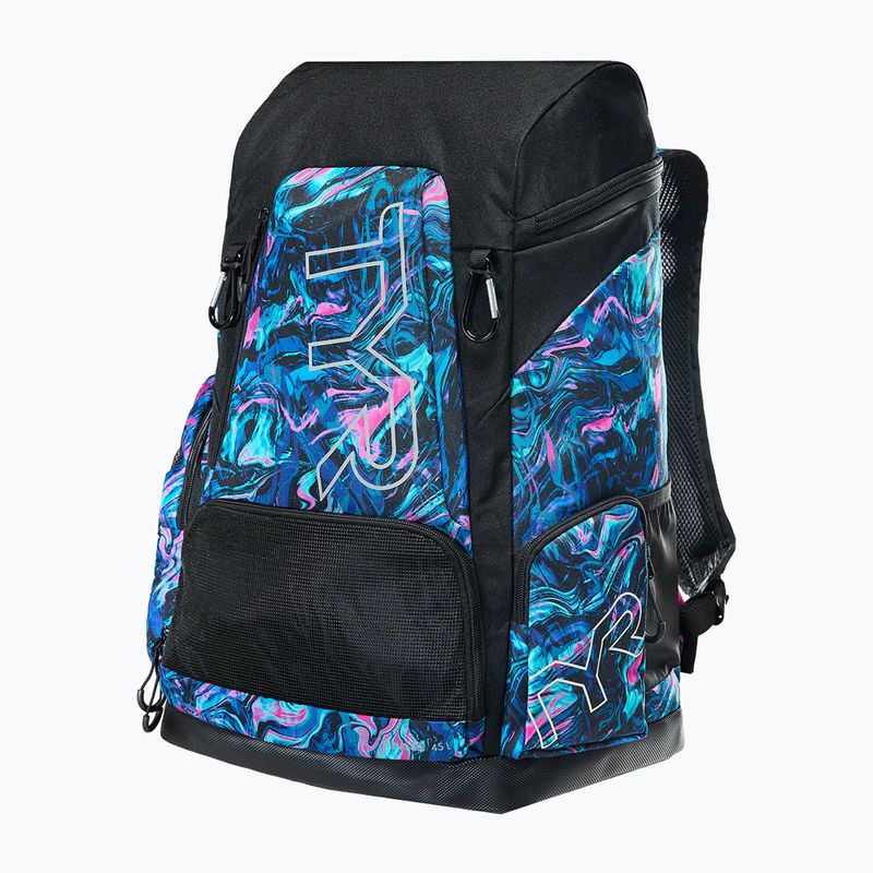 Plecak pływacki TYR Alliance Printed 45 l blue/pink marmais