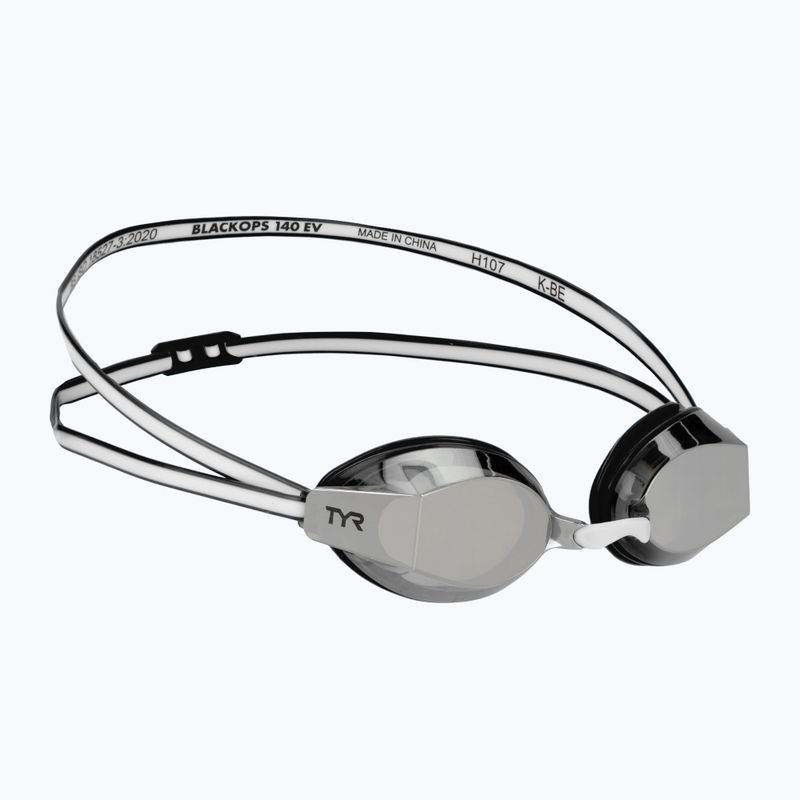 Okulary do pływania TYR Blackops 140 Ev Racing Mirrored black/white