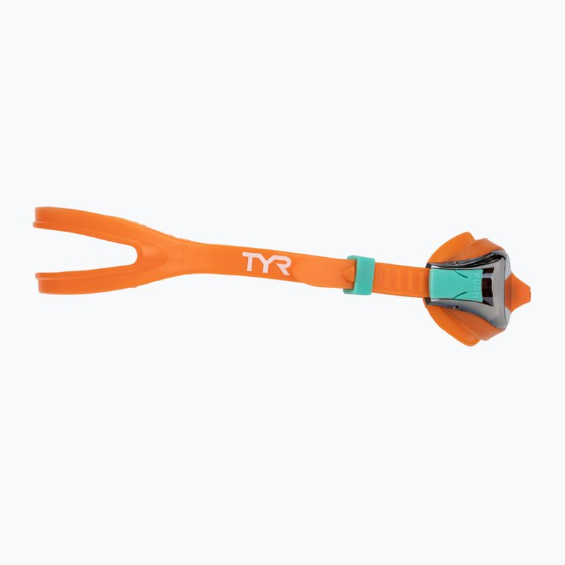 Okulary do pływania dziecięce TYR Swimple Metallized orange/multi 3