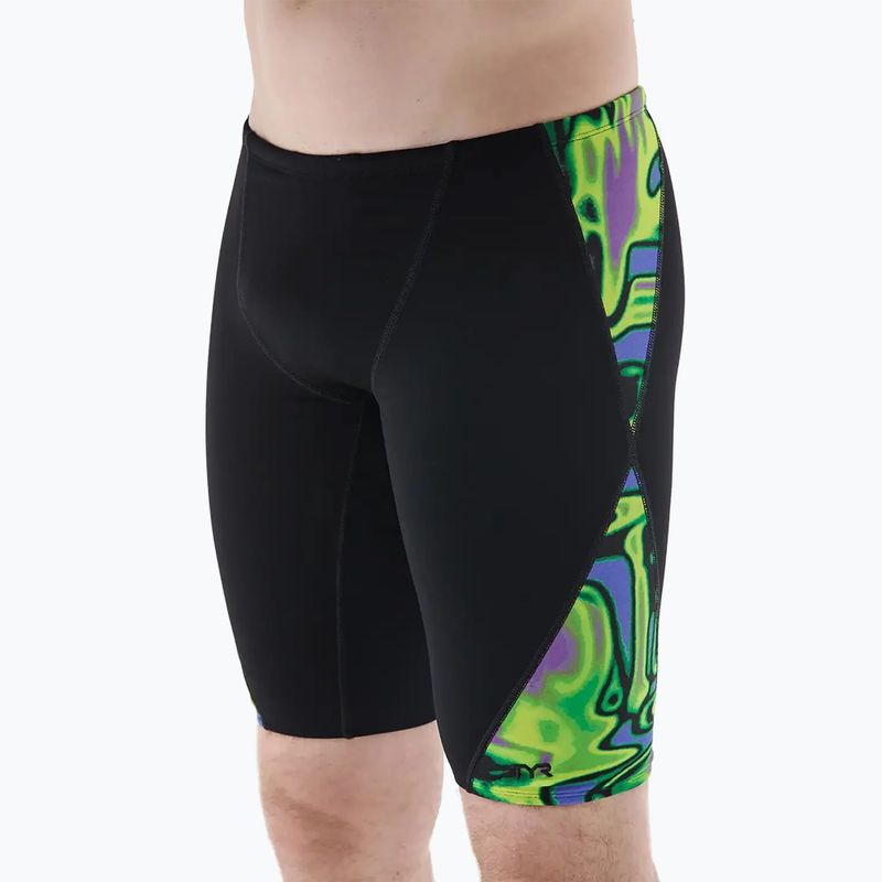 Jammery pływackie męskie TYR Splice Flux Jammer lime/multi 9