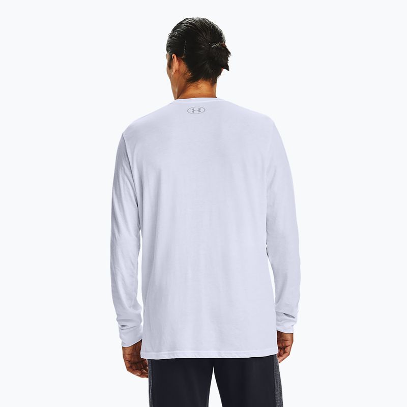 Longsleeve męski  Under Armour Sportstyle Left Chest white/black 3