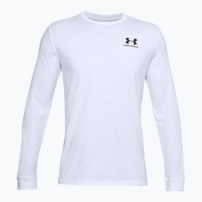 Longsleeve męski  Under Armour Sportstyle Left Chest white/black 4