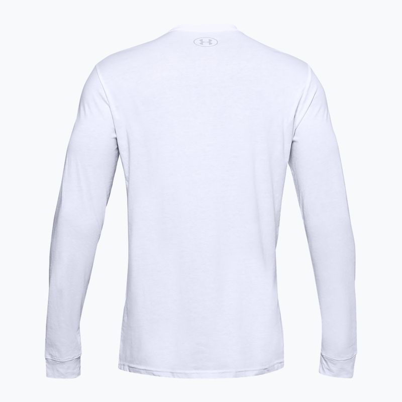 Longsleeve męski  Under Armour Sportstyle Left Chest white/black 5