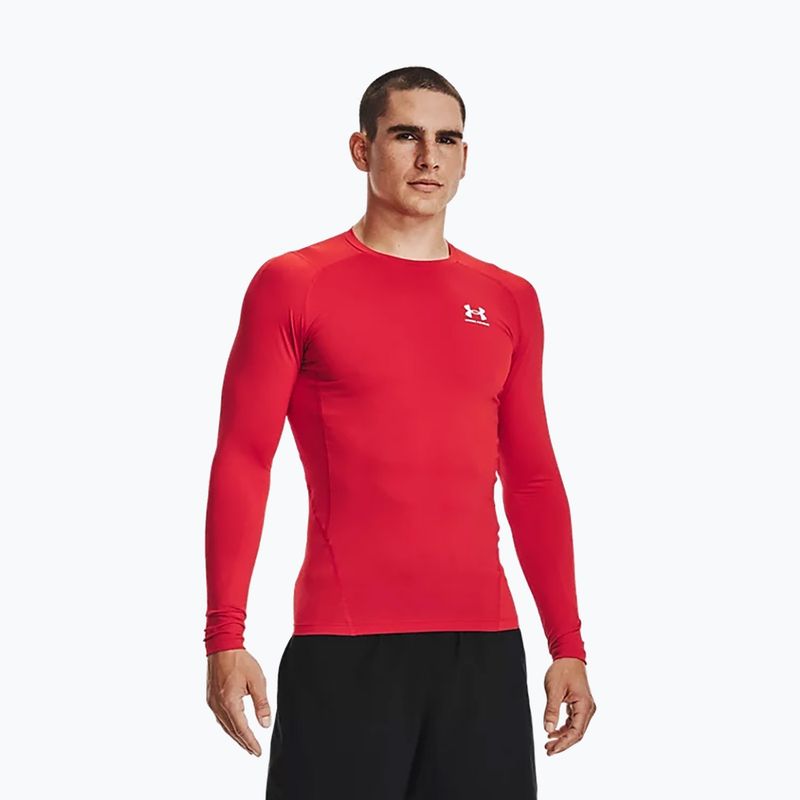 Longsleeve treningowy męski Under Armour HG Armour Comp red/white