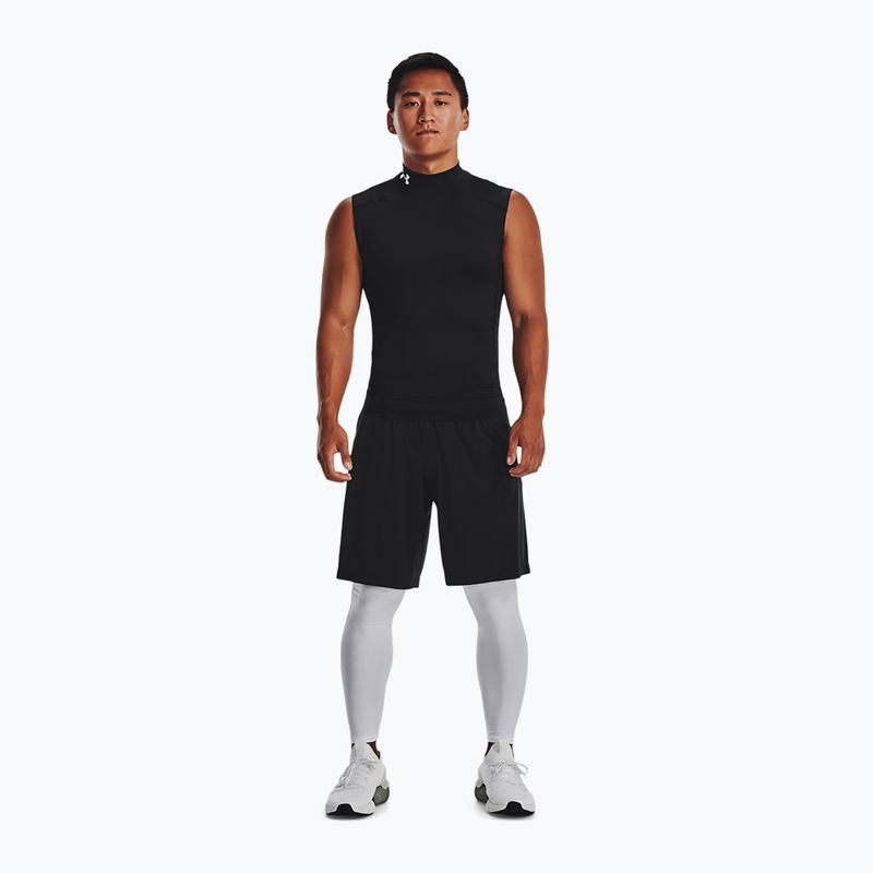 Koszulka treningowa męska Under Armour HG Armour Comp Mock black/white 2