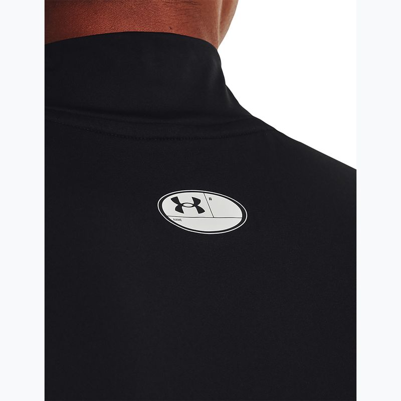 Koszulka treningowa męska Under Armour HG Armour Comp Mock black/white 4