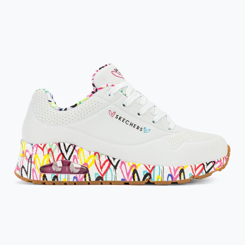 Buty damskie SKECHERS Uno Loving Love white/multi 3