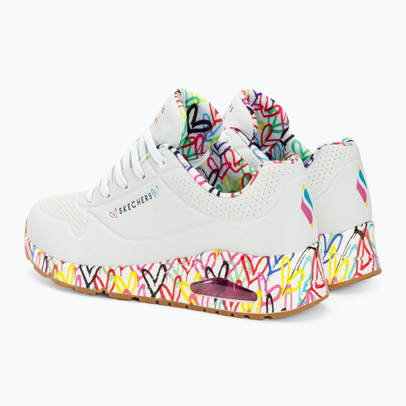 Buty damskie SKECHERS Uno Loving Love white/multi 4