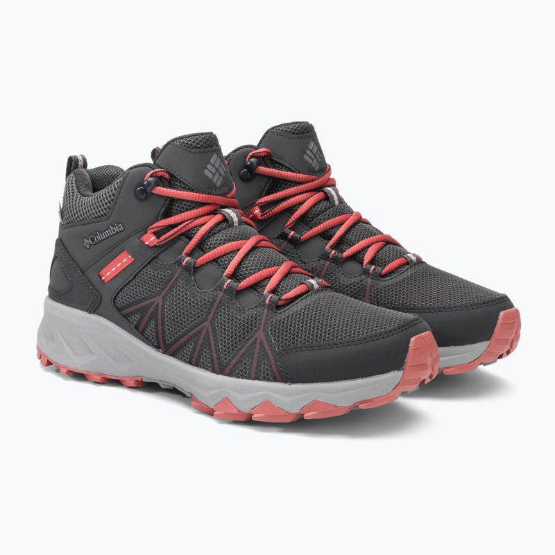 Buty trekkingowe damskie Columbia Peakfreak II Mid Outdry dark grey/dark coral 4