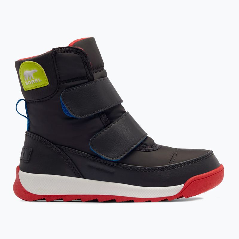 Śniegowce juniorskie Sorel Whitney II Strap Wp jet/poppy red 7