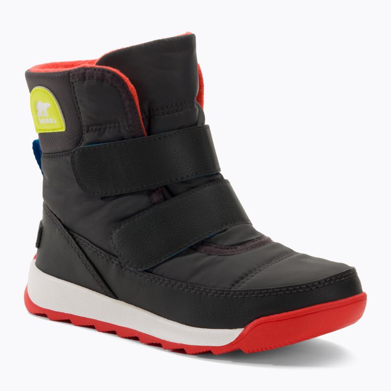 Śniegowce juniorskie Sorel Whitney II Strap Wp jet/poppy red