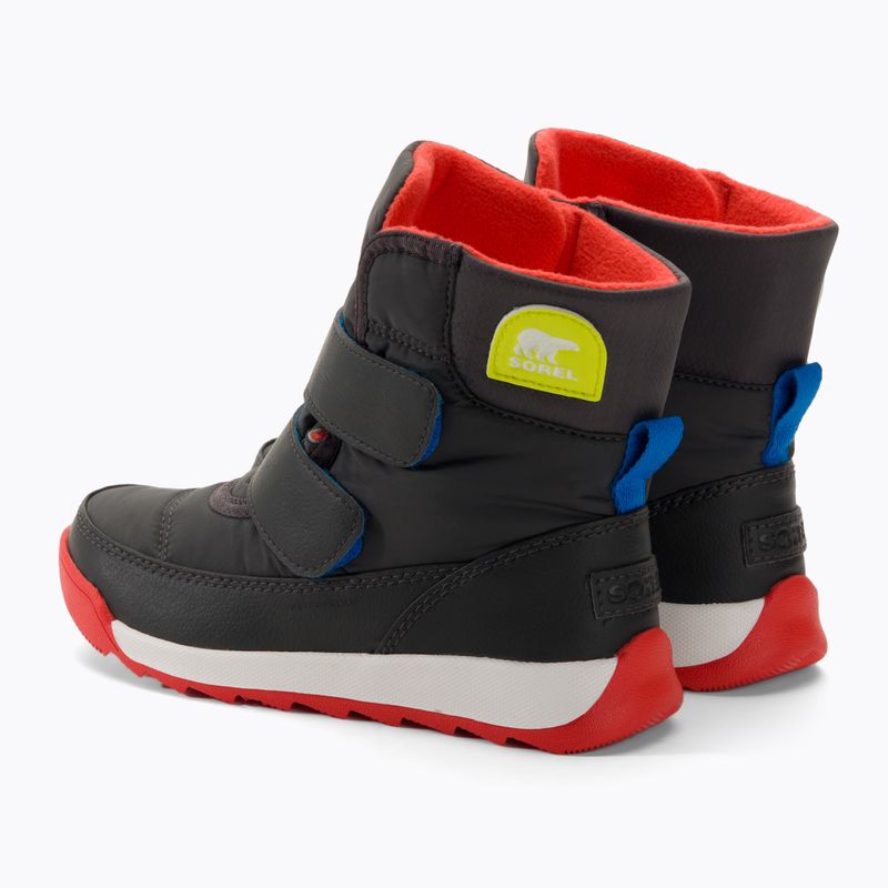 Śniegowce juniorskie Sorel Whitney II Strap Wp jet/poppy red 3
