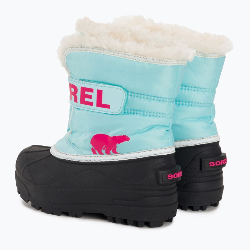 Śniegowce juniorskie Sorel Snow Commander ocean surf/cactus pink 3
