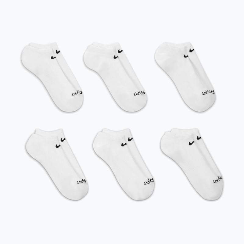 Skarpety męskie Nike Everyday Plus Cushioned No Show 6 par white/black 5