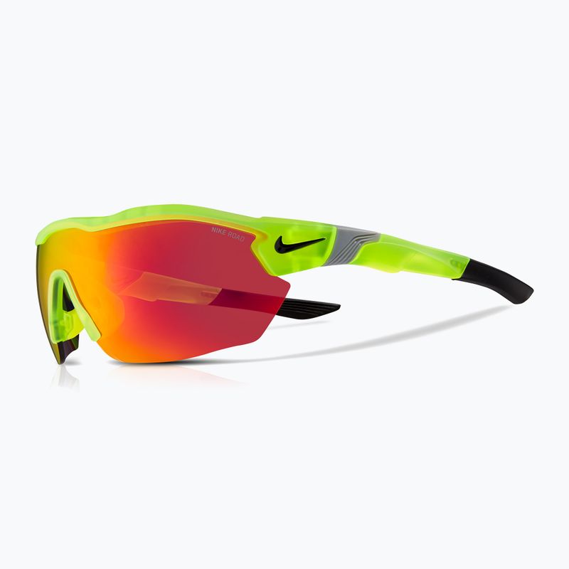 Okulary przeciwsłoneczne męskie Nike Show X3 Elite L matte volt/road tint w/red mirror 5