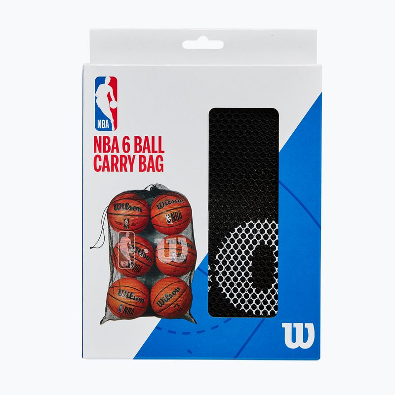 Torba na piłki koszykarskie Wilson NBA Authentic 6 Ball 3