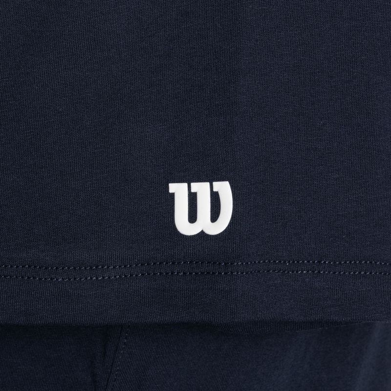 Koszulka tenisowa męska Wilson Team Graphic classic navy 3