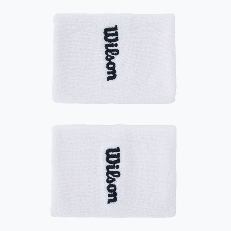 Frotki na nadgarstek Wilson Wide Terry Wristband 2 szt. bright white 2