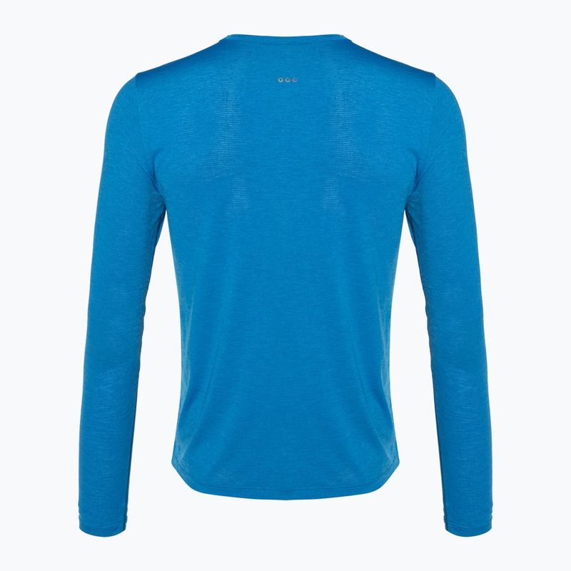 Longsleeve do biegania męski Saucony Stopwatch cobalt heather 2