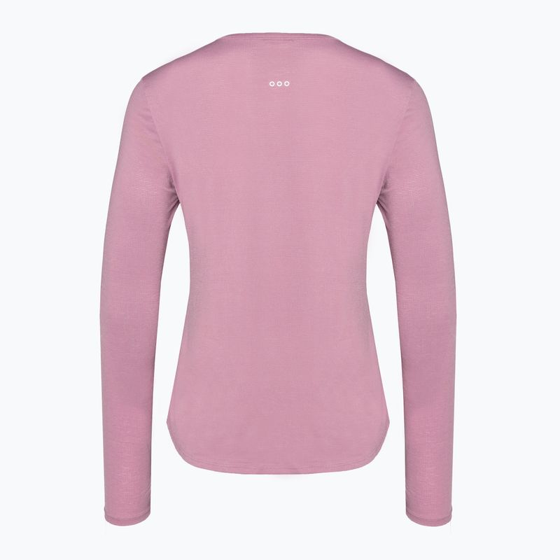 Longsleeve do biegania damski Saucony Stopwatch orchid heather 2