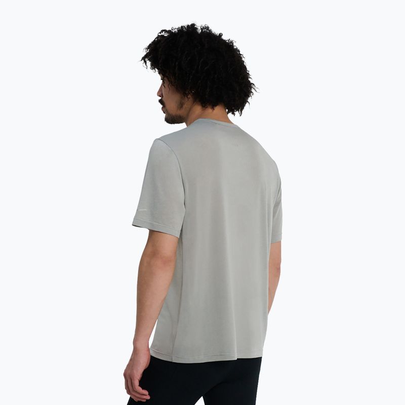 Koszulka do biegania męska Saucony Stopwatch light grey heather 3