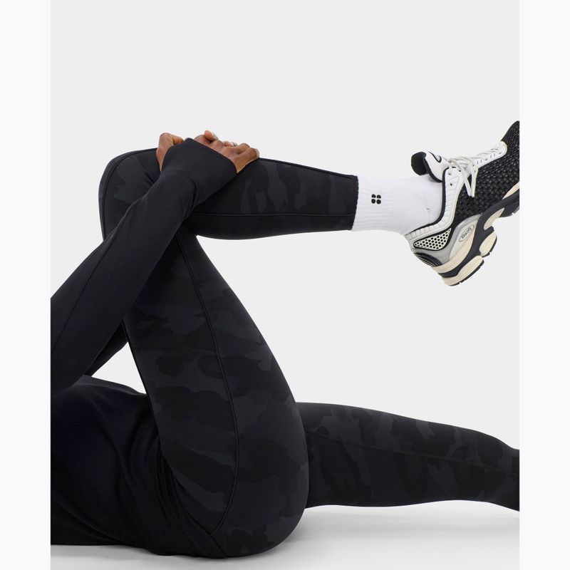 Legginsy treningowe damskie Sweaty Betty Power Piping Workout 7/8 ultra black camo print 5