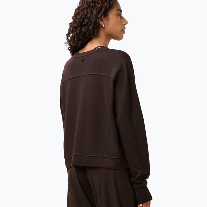 Bluza damska Sweaty Betty After Class Yoke Crop espresso brown 3