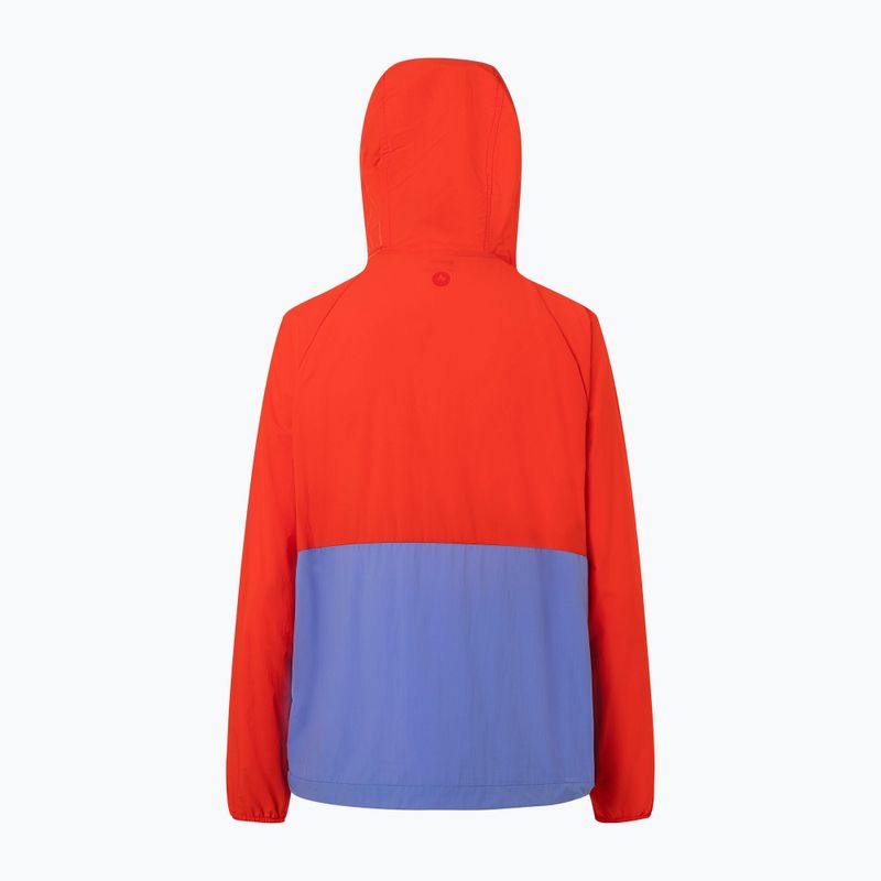 Kurtka przeciwwiatrowa damska Marmot Campana Anorak victory red/getaway blue 8