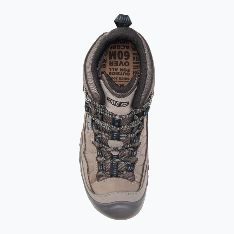 Buty trekkingowe męskie KEEN Targhee IV Mid WP steel grey/coronet blue 5