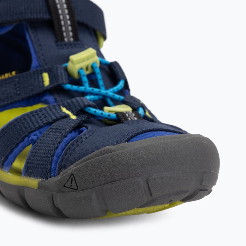 Sandały juniorskie KEEN Seacamp II CNX naval academy/chartreuse 7