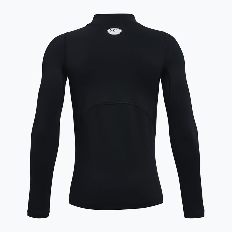 Longsleeve treningowy dziecięcy Under Armour Cg Armour Mock black/white 2