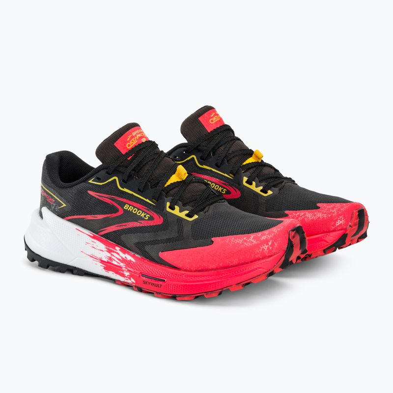 Buty do biegania damskie Brooks Catamount 3 black/diva pink/lemon chrome 5