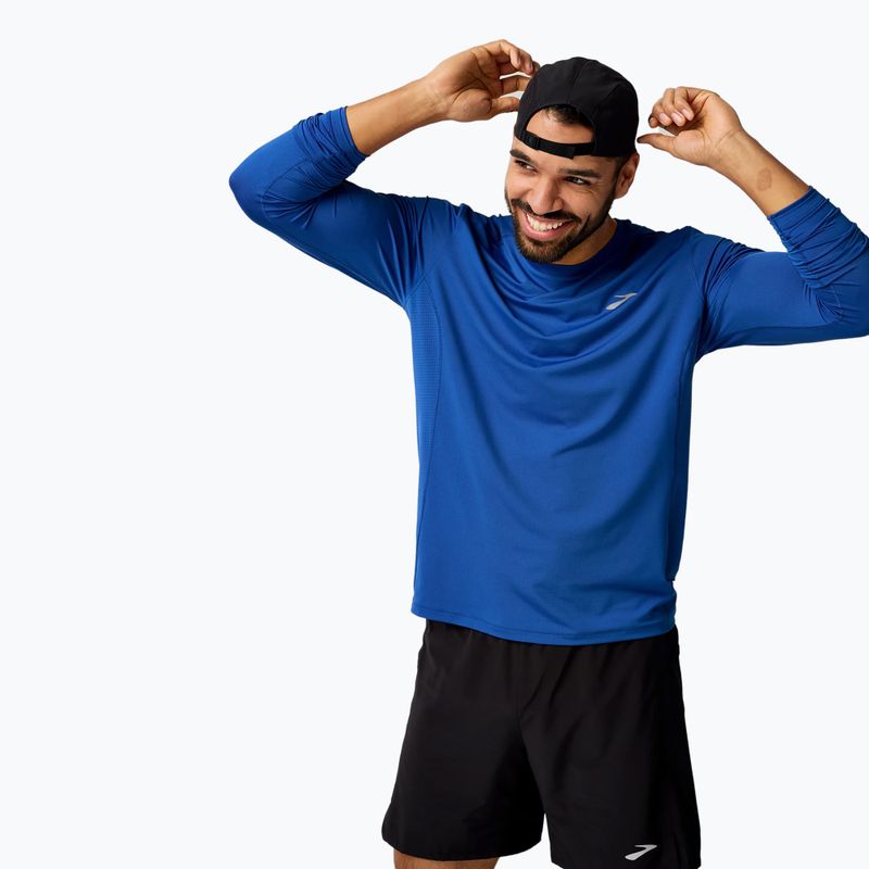 Longsleeve do biegania męski Brooks Atmosphere 3.0 neo blue 2