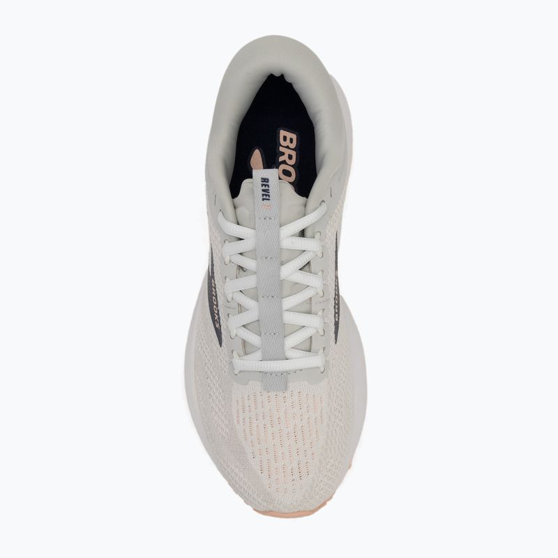 Buty do biegania damskie Brooks Revel 7 oyster/white/tropical peach 5