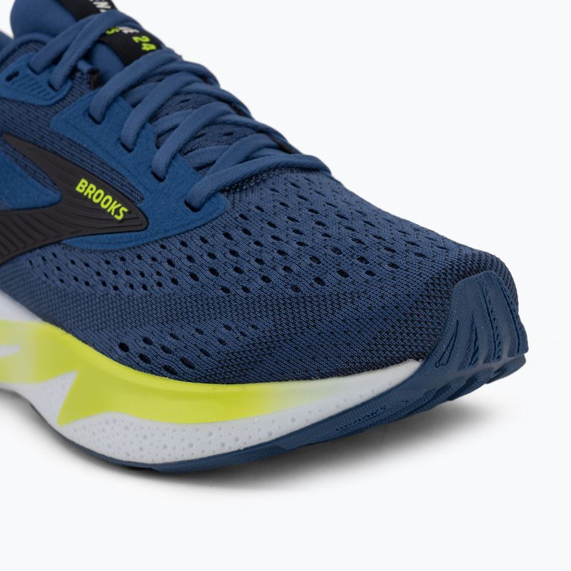 Buty do biegania męskie Brooks Adrenaline GTS 24 navy peony/black/acid lime 7