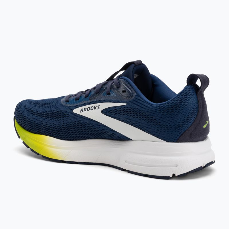 Buty do biegania męskie Brooks Trace 4 navy/peacoat/acid lime 3