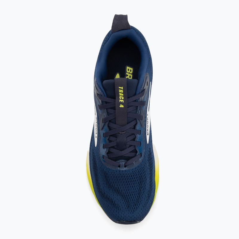 Buty do biegania męskie Brooks Trace 4 navy/peacoat/acid lime 5