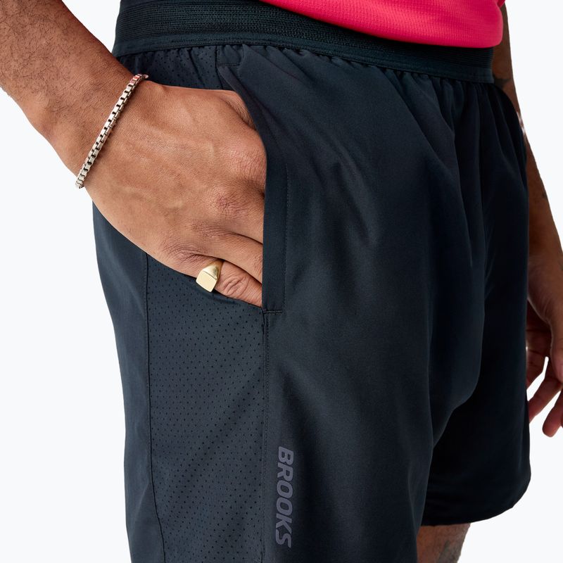 Spodenki do biegania męskie Brooks Dash 2in1 black 3